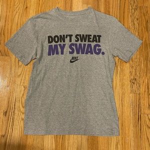 Nike Don’t Sweat My Swag t-shirt mens large